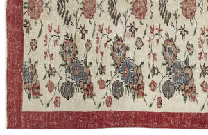 Naturel Over Dyed Vintage Rug 5'10'' x 9'3'' ft 177 x 283 cm