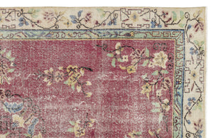 Naturel Over Dyed Vintage Rug 6'2'' x 9'11'' ft 188 x 302 cm