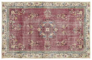 Naturel Over Dyed Vintage Rug 6'2'' x 9'11'' ft 188 x 302 cm