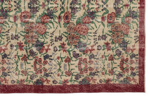 Naturel Over Dyed Vintage Rug 5'7'' x 8'8'' ft 169 x 263 cm