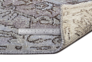 Blue Over Dyed Vintage Rug 5'8'' x 9'9'' ft 172 x 298 cm