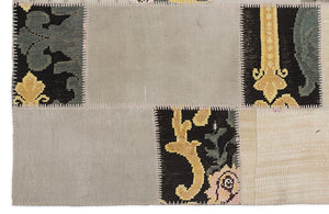 Karabakh Over Dyed Kilim Patchwork Unique Rug 5'3'' x 7'7'' ft 160 x 230 cm