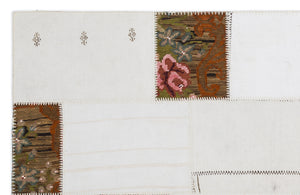 Karabakh Over Dyed Kilim Patchwork Unique Rug 5'3'' x 7'7'' ft 160 x 230 cm