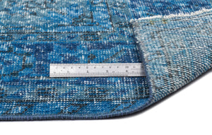 Turquoise Over Dyed Vintage Rug 6'0'' x 9'11'' ft 184 x 302 cm