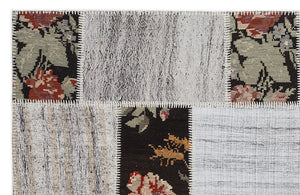 Karabakh Over Dyed Kilim Patchwork Unique Rug 5'3'' x 7'7'' ft 160 x 230 cm