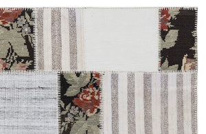 Karabakh Over Dyed Kilim Patchwork Unique Rug 5'3'' x 7'7'' ft 160 x 230 cm