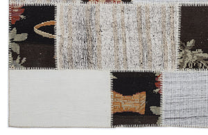 Karabakh Over Dyed Kilim Patchwork Unique Rug 5'3'' x 7'7'' ft 160 x 230 cm