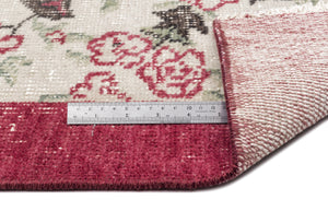 Naturel Over Dyed Vintage Rug 5'3'' x 8'4'' ft 159 x 254 cm