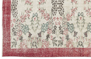 Naturel Over Dyed Vintage Rug 5'3'' x 8'4'' ft 159 x 254 cm