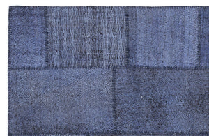 Mixed Over Dyed Kilim Patchwork Unique Rug 5'3'' x 7'7'' ft 160 x 230 cm