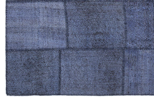 Mixed Over Dyed Kilim Patchwork Unique Rug 5'3'' x 7'7'' ft 160 x 230 cm