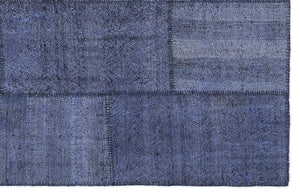 Mixed Over Dyed Kilim Patchwork Unique Rug 5'3'' x 7'7'' ft 160 x 230 cm