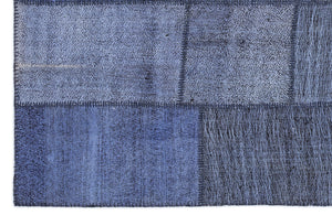 Mixed Over Dyed Kilim Patchwork Unique Rug 5'3'' x 7'7'' ft 160 x 230 cm