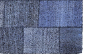 Mixed Over Dyed Kilim Patchwork Unique Rug 5'3'' x 7'7'' ft 160 x 230 cm