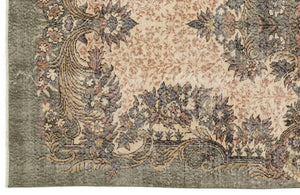 Naturel Over Dyed Vintage Rug 5'6'' x 9'6'' ft 168 x 290 cm