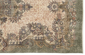 Naturel Over Dyed Vintage Rug 5'6'' x 9'6'' ft 168 x 290 cm