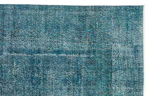 Turquoise Over Dyed Vintage Rug 6'10'' x 10'1'' ft 208 x 308 cm