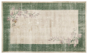 Naturel Over Dyed Vintage Rug 5'5'' x 8'12'' ft 164 x 274 cm
