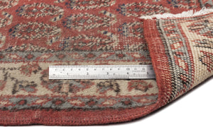 Naturel Over Dyed Vintage Rug 3'12'' x 7'1'' ft 121 x 217 cm