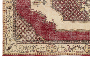 Naturel Over Dyed Vintage Rug 5'8'' x 9'4'' ft 173 x 284 cm