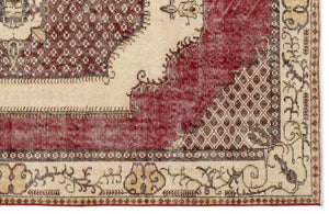 Naturel Over Dyed Vintage Rug 5'8'' x 9'4'' ft 173 x 284 cm