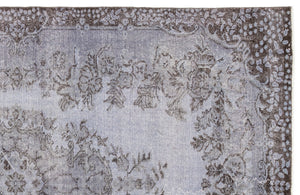 Purple Over Dyed Vintage Rug 5'9'' x 8'6'' ft 175 x 260 cm