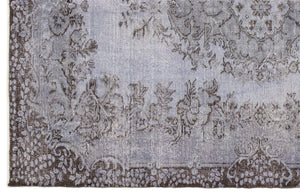 Purple Over Dyed Vintage Rug 5'9'' x 8'6'' ft 175 x 260 cm