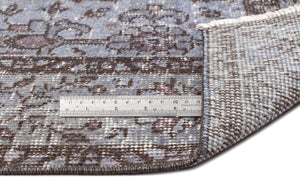 Blue Over Dyed Vintage Rug 4'9'' x 8'8'' ft 146 x 263 cm