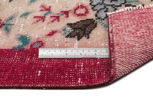 Naturel Over Dyed Vintage Rug 5'3'' x 8'2'' ft 161 x 250 cm