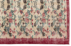 Naturel Over Dyed Vintage Rug 5'3'' x 8'2'' ft 161 x 250 cm