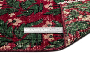 Retro Over Dyed Vintage Rug 5'11'' x 9'2'' ft 181 x 280 cm