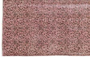 Pink Over Dyed Vintage Rug 5'2'' x 8'4'' ft 157 x 253 cm