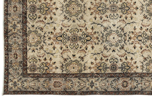 Naturel Over Dyed Vintage Rug 5'3'' x 8'10'' ft 160 x 270 cm