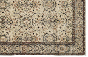 Naturel Over Dyed Vintage Rug 5'3'' x 8'10'' ft 160 x 270 cm