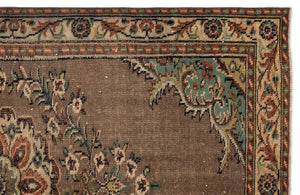 Naturel Over Dyed Vintage Rug 5'6'' x 9'3'' ft 167 x 281 cm