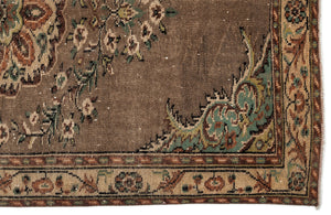 Naturel Over Dyed Vintage Rug 5'6'' x 9'3'' ft 167 x 281 cm