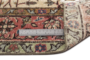 Naturel Over Dyed Vintage Rug 5'4'' x 8'0'' ft 163 x 245 cm