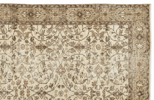 Naturel Over Dyed Vintage Rug 5'7'' x 9'1'' ft 169 x 278 cm