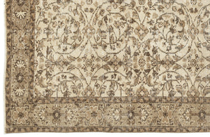 Naturel Over Dyed Vintage Rug 5'7'' x 9'1'' ft 169 x 278 cm