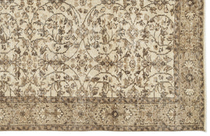 Naturel Over Dyed Vintage Rug 5'7'' x 9'1'' ft 169 x 278 cm