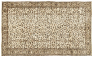 Naturel Over Dyed Vintage Rug 5'7'' x 9'1'' ft 169 x 278 cm