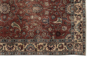 Naturel Over Dyed Vintage Rug 5'5'' x 8'10'' ft 165 x 269 cm