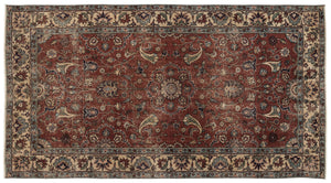 Naturel Over Dyed Vintage Rug 5'5'' x 8'10'' ft 165 x 269 cm