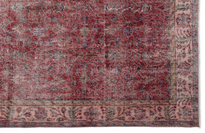 Naturel Over Dyed Vintage Rug 5'6'' x 8'10'' ft 168 x 268 cm