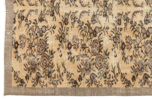 Naturel Over Dyed Vintage Rug 5'9'' x 8'6'' ft 175 x 258 cm