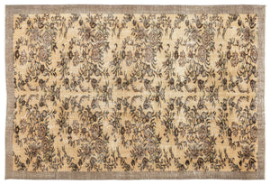 Naturel Over Dyed Vintage Rug 5'9'' x 8'6'' ft 175 x 258 cm