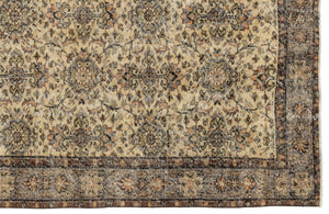 Naturel Over Dyed Vintage Rug 5'7'' x 9'5'' ft 170 x 287 cm