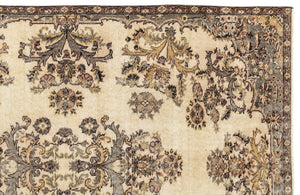 Beige Over Dyed Vintage Rug 5'5'' x 8'10'' ft 165 x 269 cm
