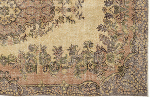 Naturel Over Dyed Vintage Rug 5'8'' x 9'1'' ft 172 x 277 cm