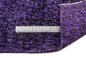 Purple Over Dyed Vintage Rug 5'5'' x 8'10'' ft 166 x 270 cm